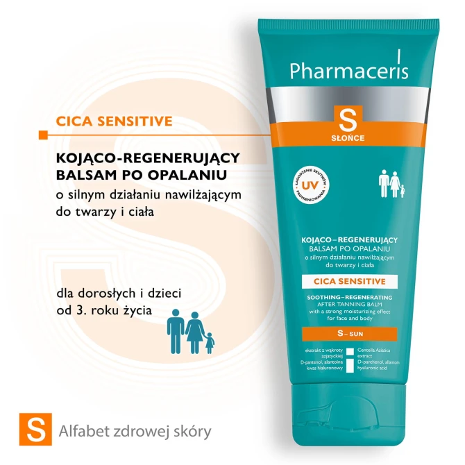 PHARMACERIS S AFTER SUN SENSITIVE Kojąco-regenerujący balsam po opalaniu