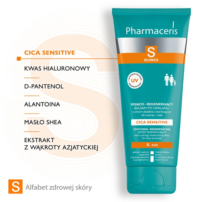 PHARMACERIS S AFTER SUN SENSITIVE Kojąco-regenerujący balsam po opalaniu