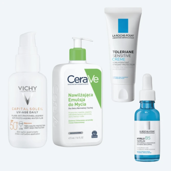 Zestaw Nawilżenie Skóry CERAVE LA ROCHE POSAY VICHY