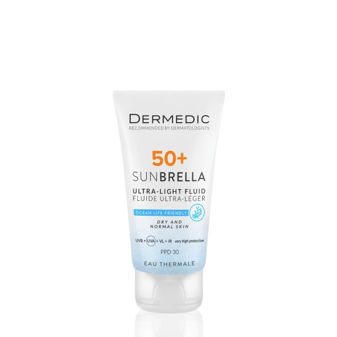 DERMEDIC SUNBRELLA Ultralekki Krem Ochronny SPF50+ Dla Skóry Suchej i Normalnej - 40ml