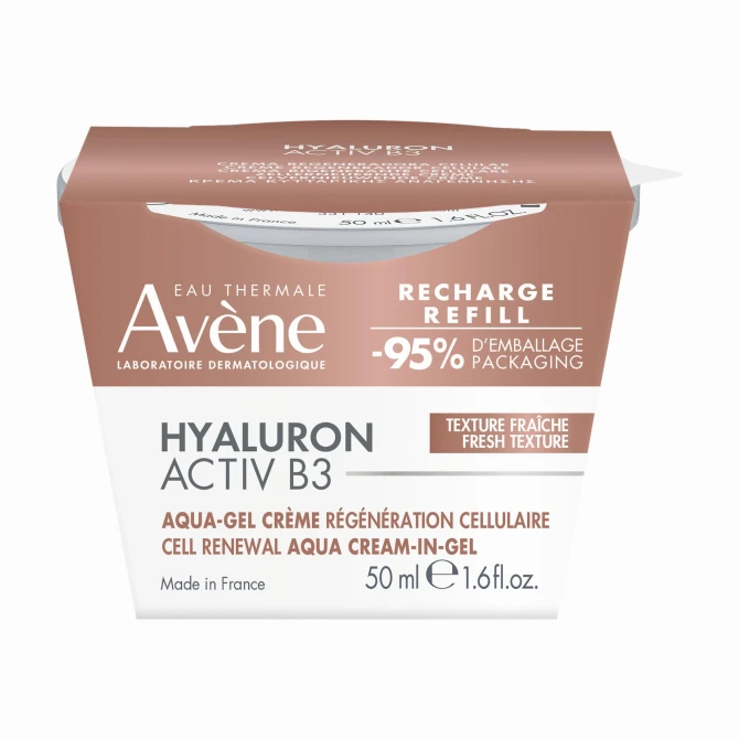 AVENE EAU THERMALE HYALURON ACTIV B3 Krem Odbudowujący Komórki AQUA - ŻEL refill - 50ml