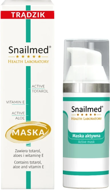 SNAILMED Przeciwtrądzikowa Maska Do Skóry Wrażliwej, z Totarolem i Aloesem - 50 ml