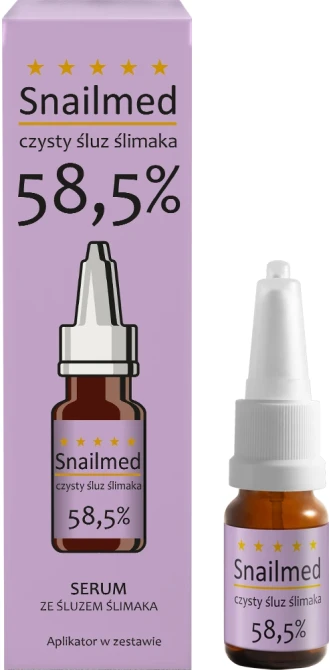 SNAILMED Serum Z Kwasem Hialuronowym, Na Bazie Śluzu Ślimaka 58% - 8 ml
