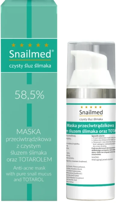 SNAILMED Maska Z Totarolem Na Trądzik i Przebarwienia - 30 ml