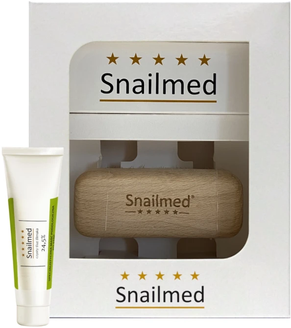 SNAILMED Maść Podologiczna Do Stóp Ze Śluzem Ślimaka - 30ml + szczoteczka
