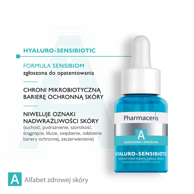 PHARMACERIS A HYALURO - SENSIBIOTIC Intensywnie Nawilżające Serum - 30ml