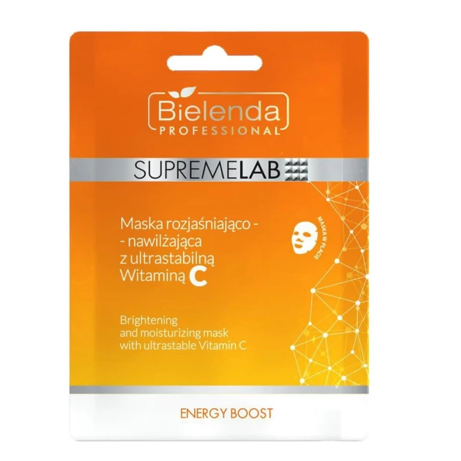 Bielenda Professional SupremeLab Energy Boost maska rozjaśniająco-nawilżająca z ultrastabilną witaminą C (id: 53937)