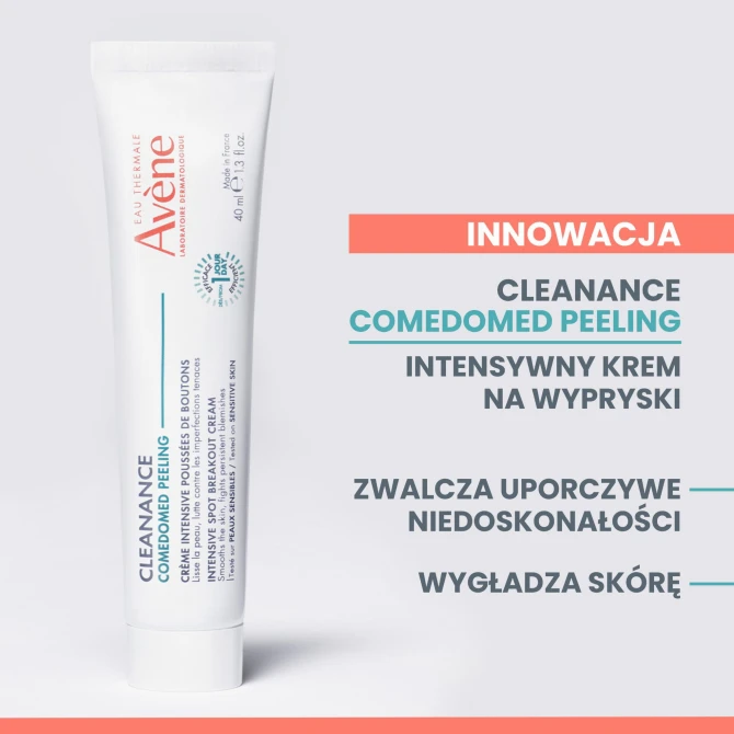 AVENE EAU THERMALE CLEANANCE COMEDOMED peeling intensywny krem na wypryski - 40ml
