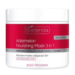 BIELENDA PROFESSIONAL Watermelon Arbuzowa maska odżywcza 3w1 z Cellulit Contra+ 600 g