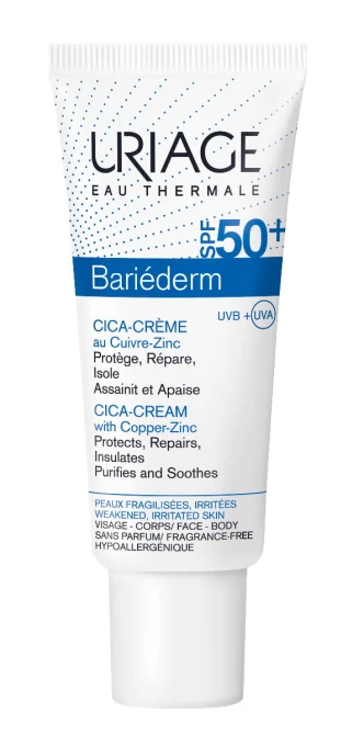 URIAGE Bariederm CICA Krem Regenerujący SPF 50+ - 40 ml