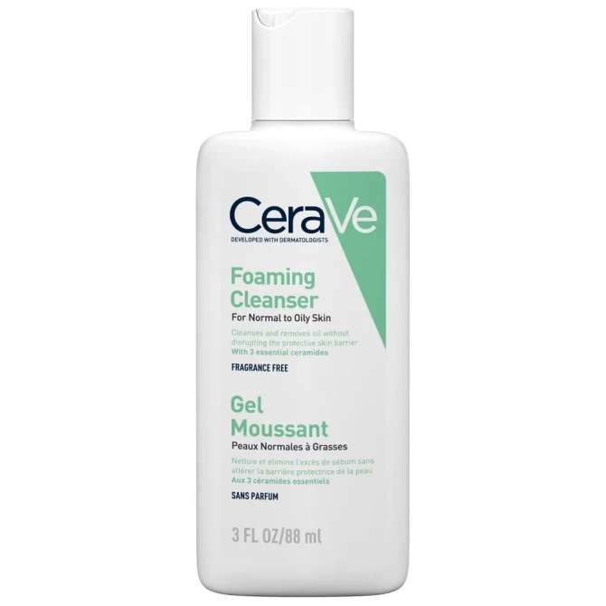 CERAVE Oczyszczający Żel do Mycia z ceramidami dla skóry normalnej i tłustej - 88ml