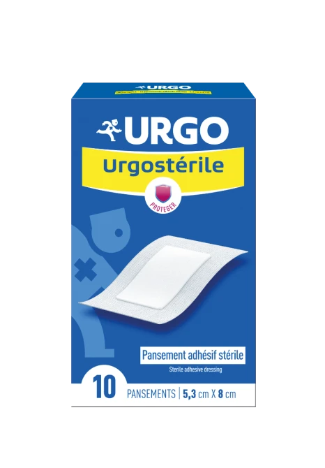 URGO Urgosterile Włókninowy Opatrunek 5,3x8 - 10 Opatrunków