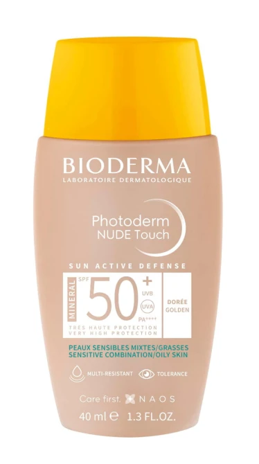 BIODERMA Photoderm Podkład Mineralny Z Efektem Nude Odcień Ciemny SPF 50+ - 40 ml