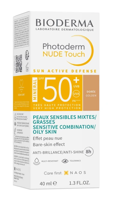 BIODERMA Photoderm Podkład Mineralny Z Efektem Nude Odcień Ciemny SPF 50+ - 40 ml