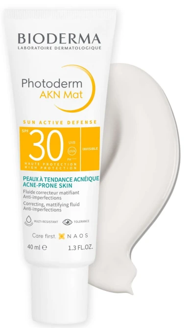 BIODERMA Photoderm AKN Mat Krem Do Skóry Skłonnej Do Trądziku SPF 30 -  40 ml