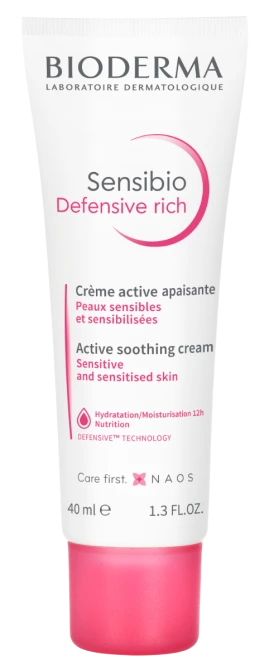 BIODERMA Sensibio Defensive Rich Aktywna Pielęgnacja Skóry - 40 ml