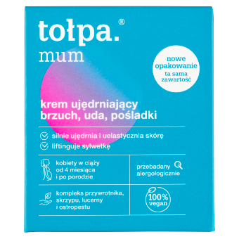 TOŁPA Mum Krem Ujędrniający Brzuch, Uda, Pośladki - 250 ml