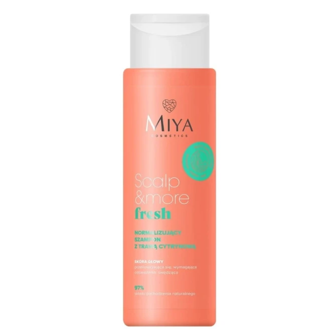 Miya Cosmetics Scalp &amp; More Fresh normalizujący szampon z trawą cytrynową 300ml
