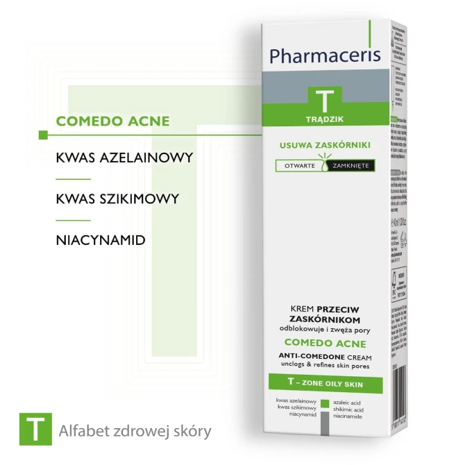 PHARMACERIS T COMEDO ACNE Krem Przeciw Zaskórnikom - 40 ml