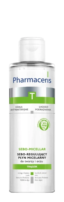PHARMACERIS T SEBO-MICELLAR Sebo-Regulujący Płyn Micelarny Do Twarzy i Oczu - 200 ml