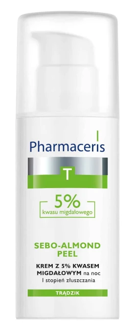 PHARMACERIS T SEBO-ALMOND PEEL Krem z 5% kwasem migdałowym -  50 ml
