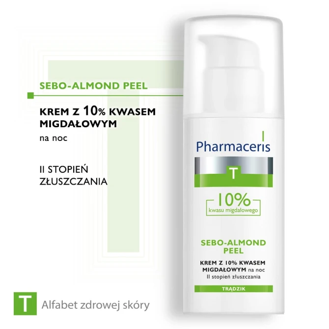 PHARMACERIS T SEBO-ALMOND PEEL 10% Krem Do Twarzy II Stopień Złuszczania - 50 ml