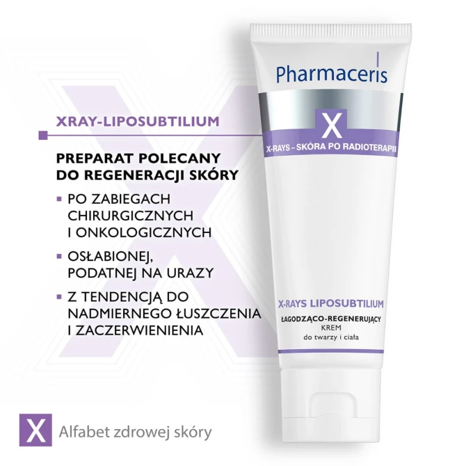 PHARMACERIS X XRAYS-LIPOSUBTILIUM Łagodząco-Regenerujący Krem Do Twarzy i Ciała - 75 ml