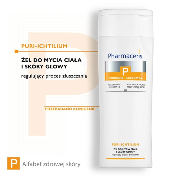 PHARMACERIS P PURI-ICHTILIUM Żel Do Mycia Ciała i Skóry Głowy - 250 ml