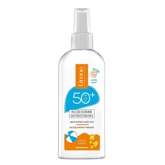 LIRENE Sun Kids mleczko ochronne dla dzieci o zapachu waniliowym SPF50+ 150ml