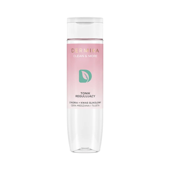 Dermika Clean & More tonik regulujący do cery mieszanej i tłustej Cykoria & Kwas Glikolowy 200ml