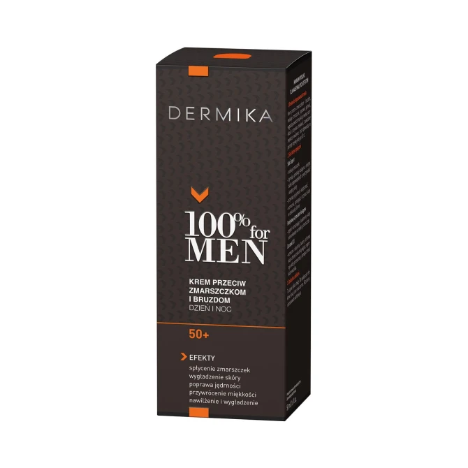 DERMIKA 100% for MEN Cream 50+ Krem Przeciw Zmarszczkom i bruzdom na dzień i na noc - 50ml (id: 23113)