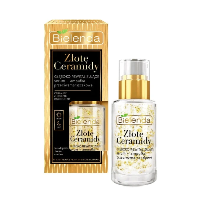 BIELENDA Złote Ceramidy głęboko rewitalizujące serum-ampułka przeciwzmarszczkowe - 15ml (id: 28537)