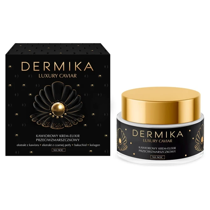 DERMIKA Luxury Caviar Kawiorowy Krem-Elixir Przeciwzmarszczkowy na noc - 50ml (id: 11492)