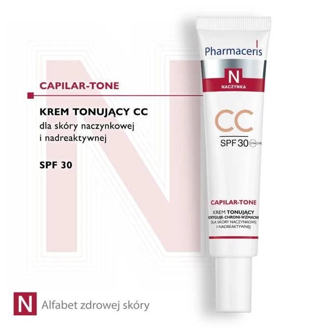 Pharmaceris N CAPILAR-TONE Krem tonujący CC SPF30 - 40 ml