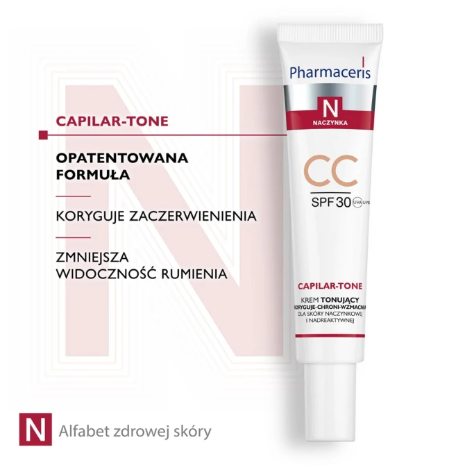 Pharmaceris N CAPILAR-TONE Krem tonujący CC SPF30 - 40 ml