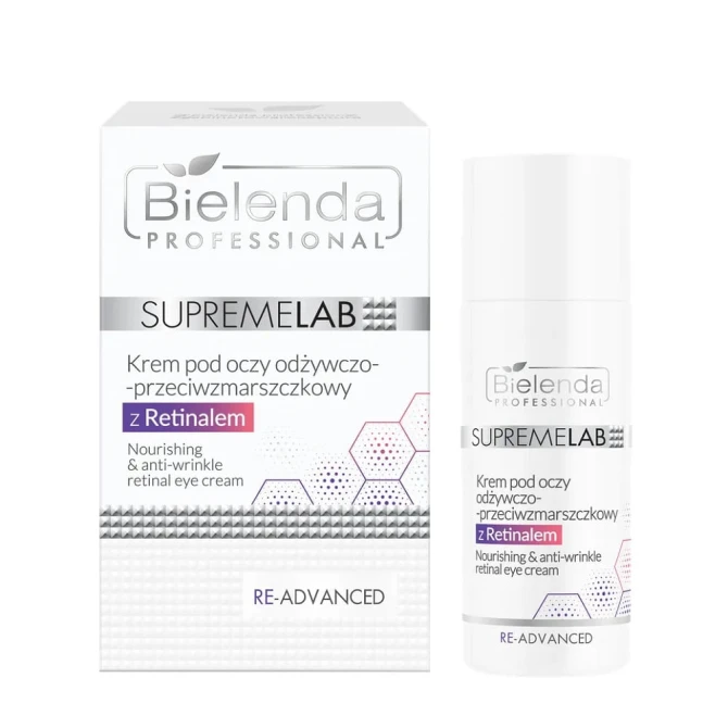 BIELENDA PROFESSIONAL SupremeLab Krem pod oczy odżywczo-przeciwzmarszczkowy z Retinalem - 15ml (id: 29136)