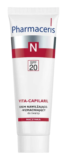 PHARMACERIS N VITA-CAPILARIL Krem Nawilżająco Wzmacniający Do Twarzy SPF20 - 50 ml