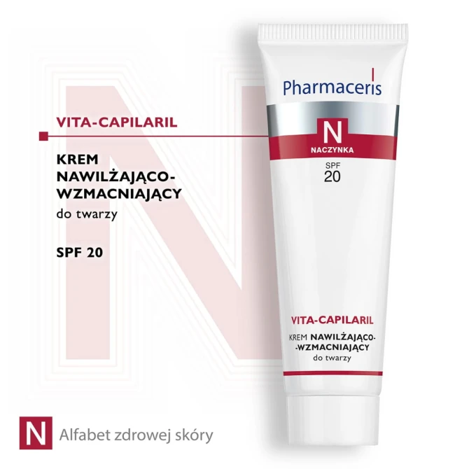 PHARMACERIS N VITA-CAPILARIL Krem Nawilżająco Wzmacniający Do Twarzy SPF20 - 50 ml