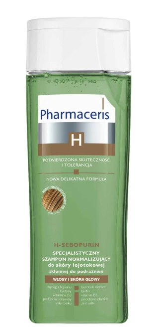 PHARMACERIS H-SEBOPURIN Szampon Normalizujący Do Skóry Łojotokowej - 250 ml