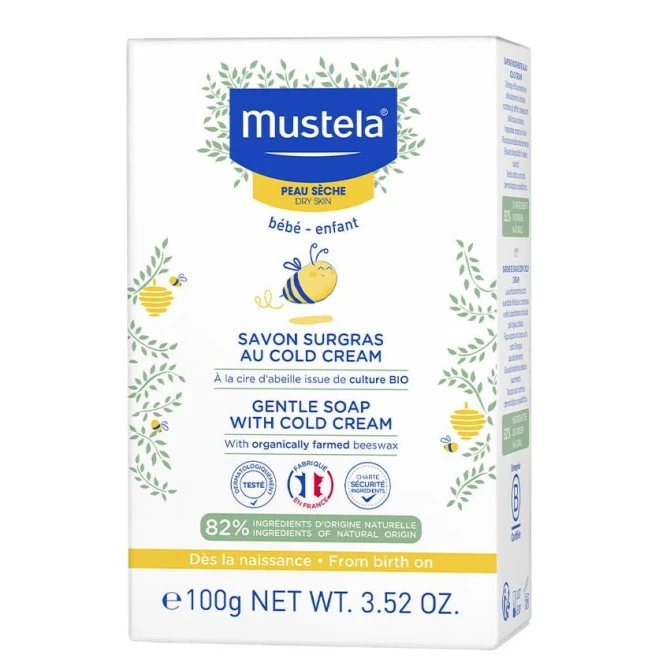 MUSTELA Gentle Soap With Cold Cream Delikatne Mydło - 100g