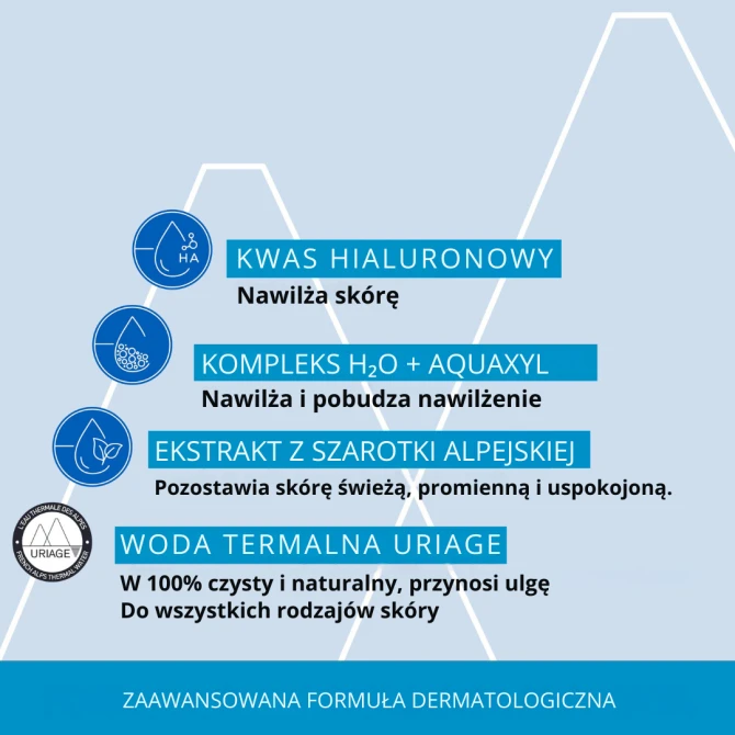 URIAGE Eau Thermale Aktywnie Nawilżająca Maseczka Na Noc - 50 ml