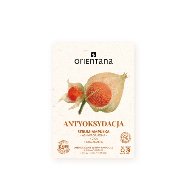 Orientana ASHWAGANDHA Serum-ampułka ANTYOKSYDACJA Ashwagandha Cica Niacynamid - 30 ml
