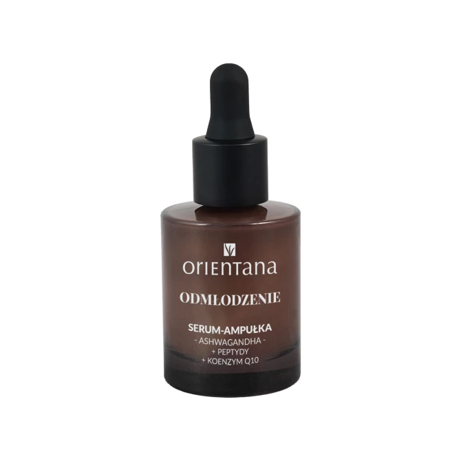 Orientana ASHWAGANDHA Serum-ampułka ODMŁODZENIE Ashwagandha Peptydy Koenzym Q10 - 30 ml