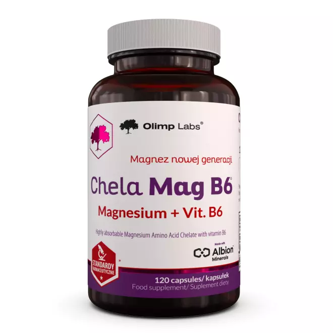 OLIMP CHELA MAG B6 Magnez + Witamina B6 - 120 kapsułek