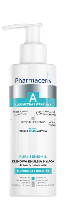 PHARMACERIS A PURI-SENSIMIL Kremowa Emulsja Myjąca Do Twarzy I Okolic Oczu - 190 ml