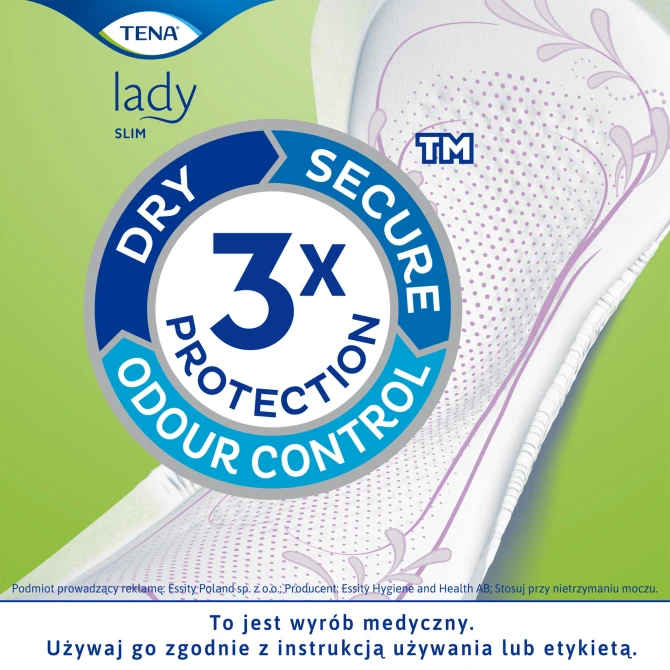 TENA LADY Slim Normal Specjalistyczne Podpaski - 12 sztuk