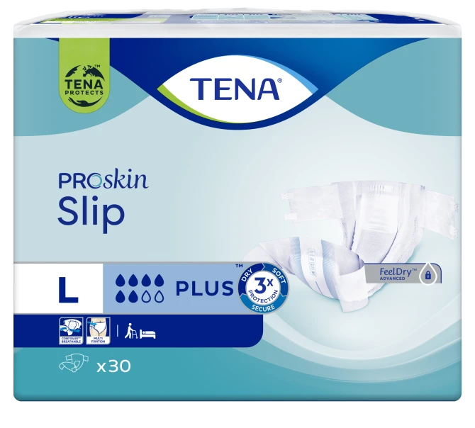 TENA SLIP ProSkin Plus L Pieluchomajtki - 30 sztuk