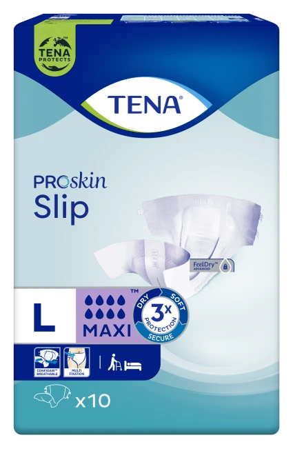 TENA SLIP ProSkin Maxi L Pieluchomajtki - 10 sztuk