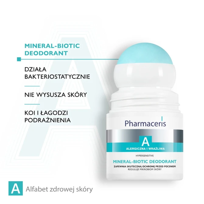 PHARMACERIS A Mineral-Biotic Dezodorant Reguluje Mikrobiom Skóry - 50 ml