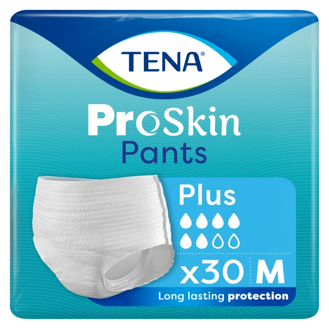 TENA PANTS ProSkin Plus M (80-110 cm) Majtki Chłonne - 30 sztuk